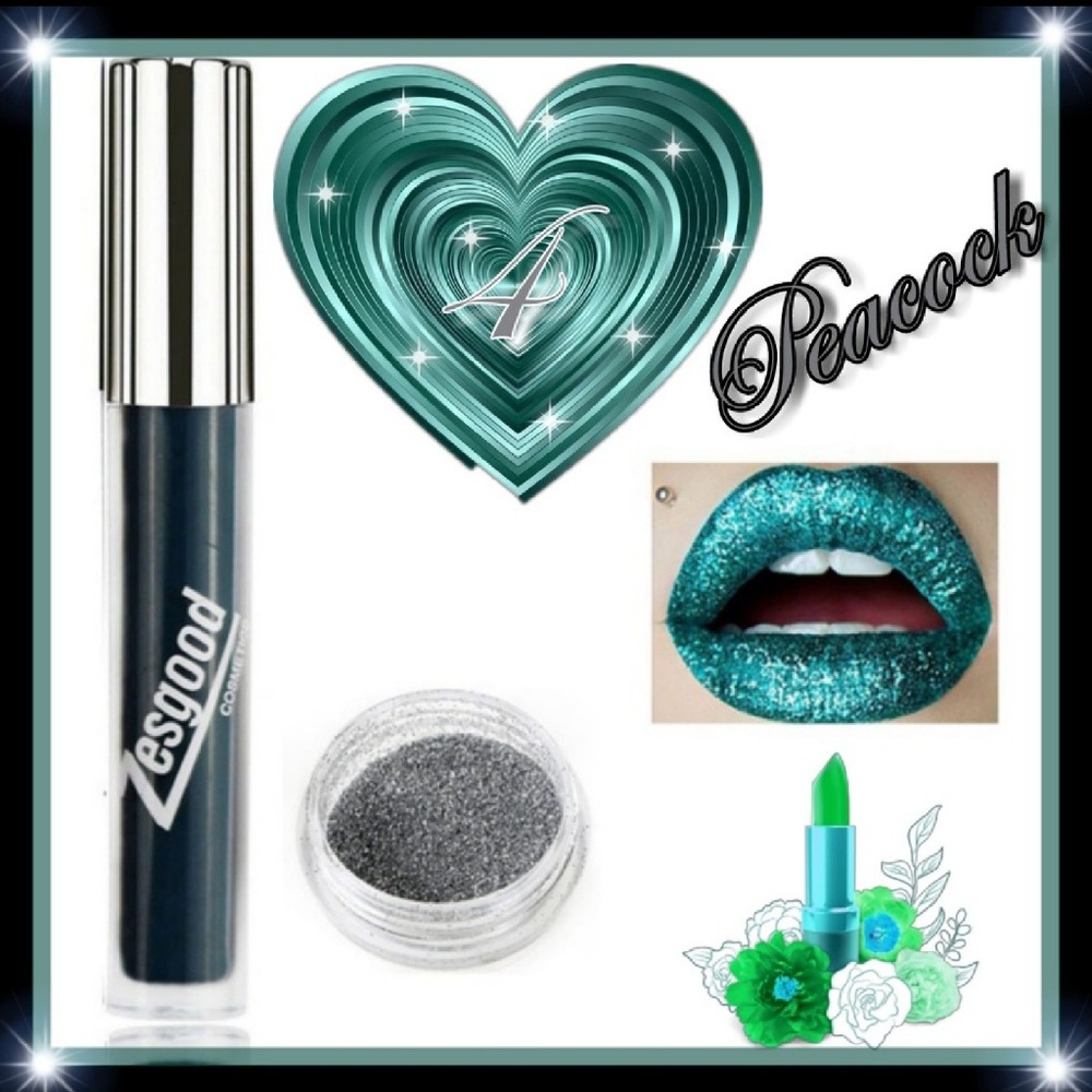 Glitter Lipstick & Powder set!!!